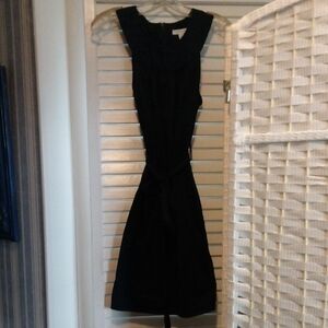 Elegant Navy blue Sleeveless Dress